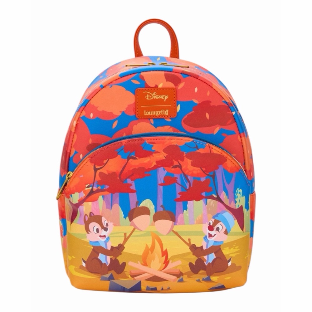 NEW Loungefly Disney Chip 'N' Dale Campfire Mini Backpack